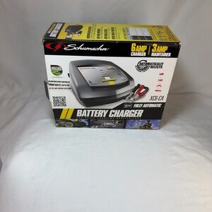 Schumacher Gray 6A/3A Fully Automatic Battery Charger & Maintainer